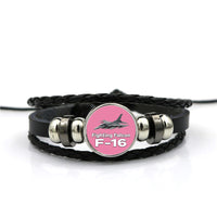 Thumbnail for The Fighting Falcon F16 Designed Leather Bracelets
