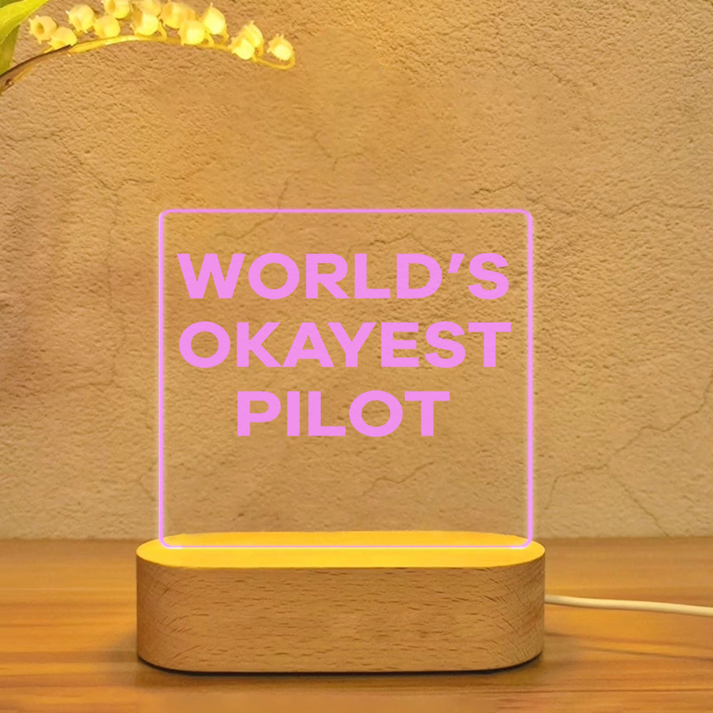 World's Okayest Pilot Designed Night Lamp