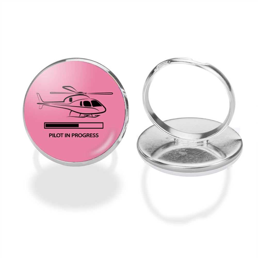 Pilot In Progress (Helicopter) Designed Rings