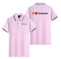 Thumbnail for I Love Embraer Designed Stylish Polo T-Shirts (Double-Side)