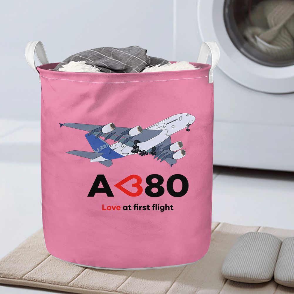 Airbus A380 Love at first flight Designed Laundry Baskets