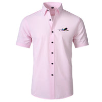 Thumbnail for Multicolor Airplane Designed Short Sleeve Shirts