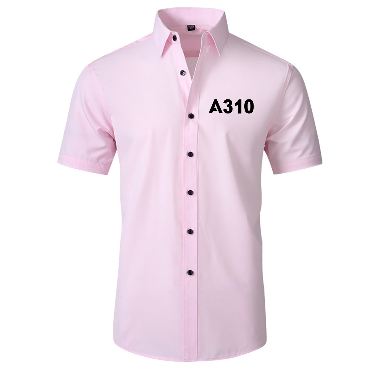 A310 Flat Text Designed Short Sleeve Shirts