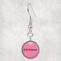Thumbnail for I Love Embraer Designed Earrings