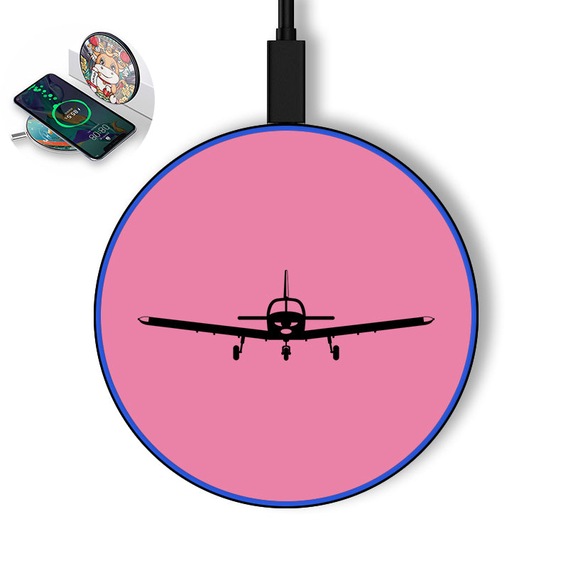Piper PA28 Silhouette Plane Designed Wireless Chargers