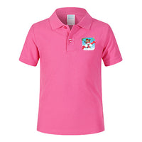 Thumbnail for Happy Pilot Designed Children Polo T-Shirts
