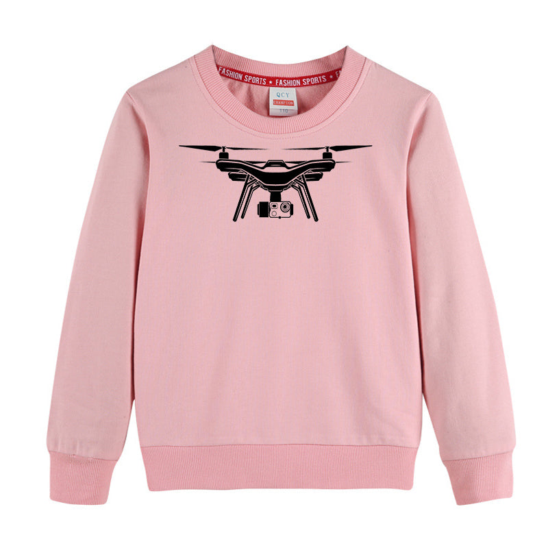 Drone Silhouette Designed "CHILDREN" Sweatshirts