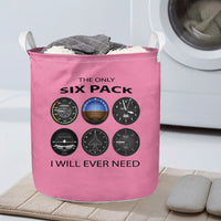 Thumbnail for The Only Six Pack I Will Ever Need Designed Laundry Baskets