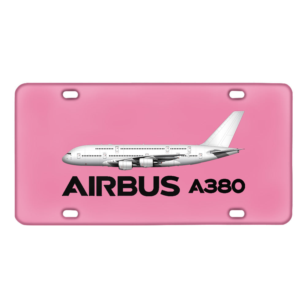 The Airbus A380 Designed Metal (License) Plates