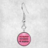 Thumbnail for I Fix Airplanes Designed Earrings