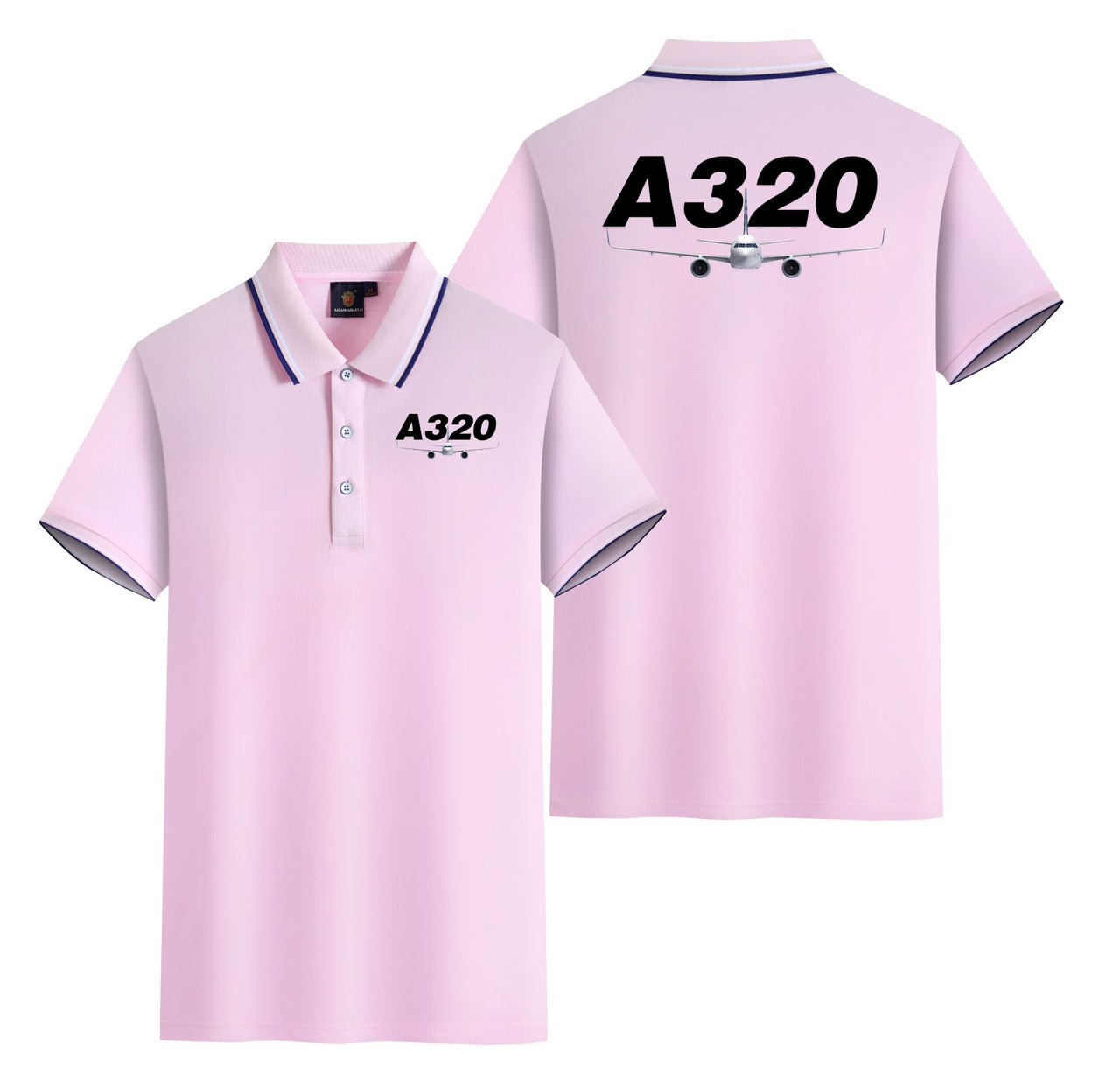 Super Airbus A320 Designed Stylish Polo T-Shirts (Double-Side)