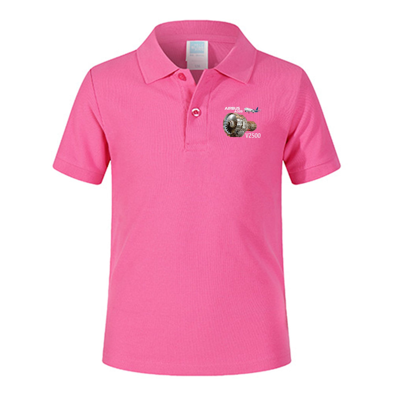 Airbus A320 & V2500 Engine Designed Children Polo T-Shirts
