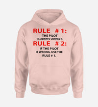 Thumbnail for Rule 1 - Pilot is Always Correct Designed Hoodies