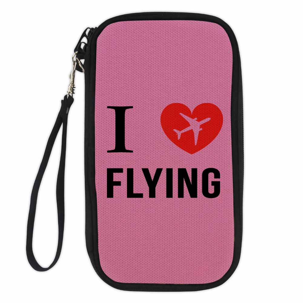 I Love Flying Designed Travel Cases & Wallets