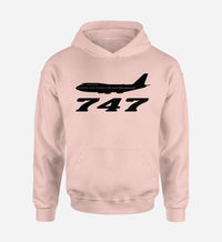 Thumbnail for Boeing 747 - Queen of the Skies (2) Designed Hoodies