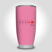 Thumbnail for Aviation Heartbeats Designed Tumbler Travel Mugs