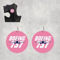 Thumbnail for Amazing Boeing 737 Designed Wooden Drop Earrings