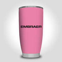 Thumbnail for Embraer & Text Designed Tumbler Travel Mugs