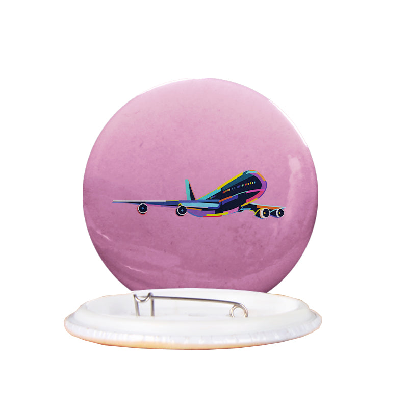 Multicolor Airplane Designed Pins