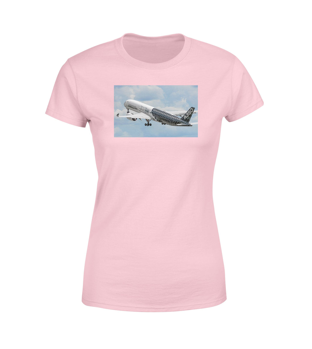 Departing Airbus A350 (Original Livery) Designed Women T-Shirts