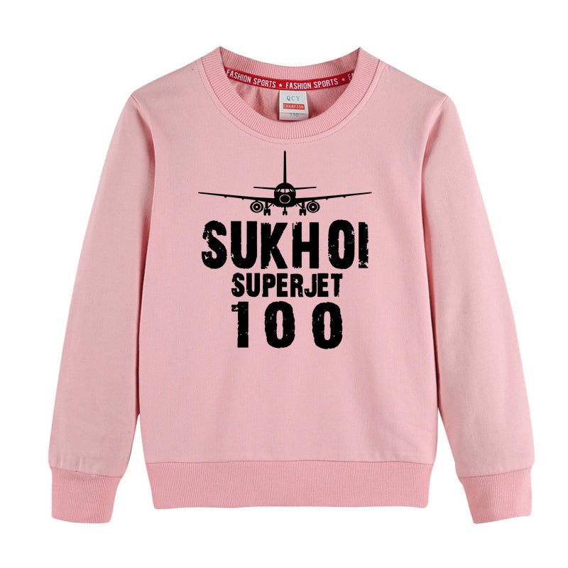 Sukhoi Superjet 100 & Plane Designed "CHILDREN" Sweatshirts