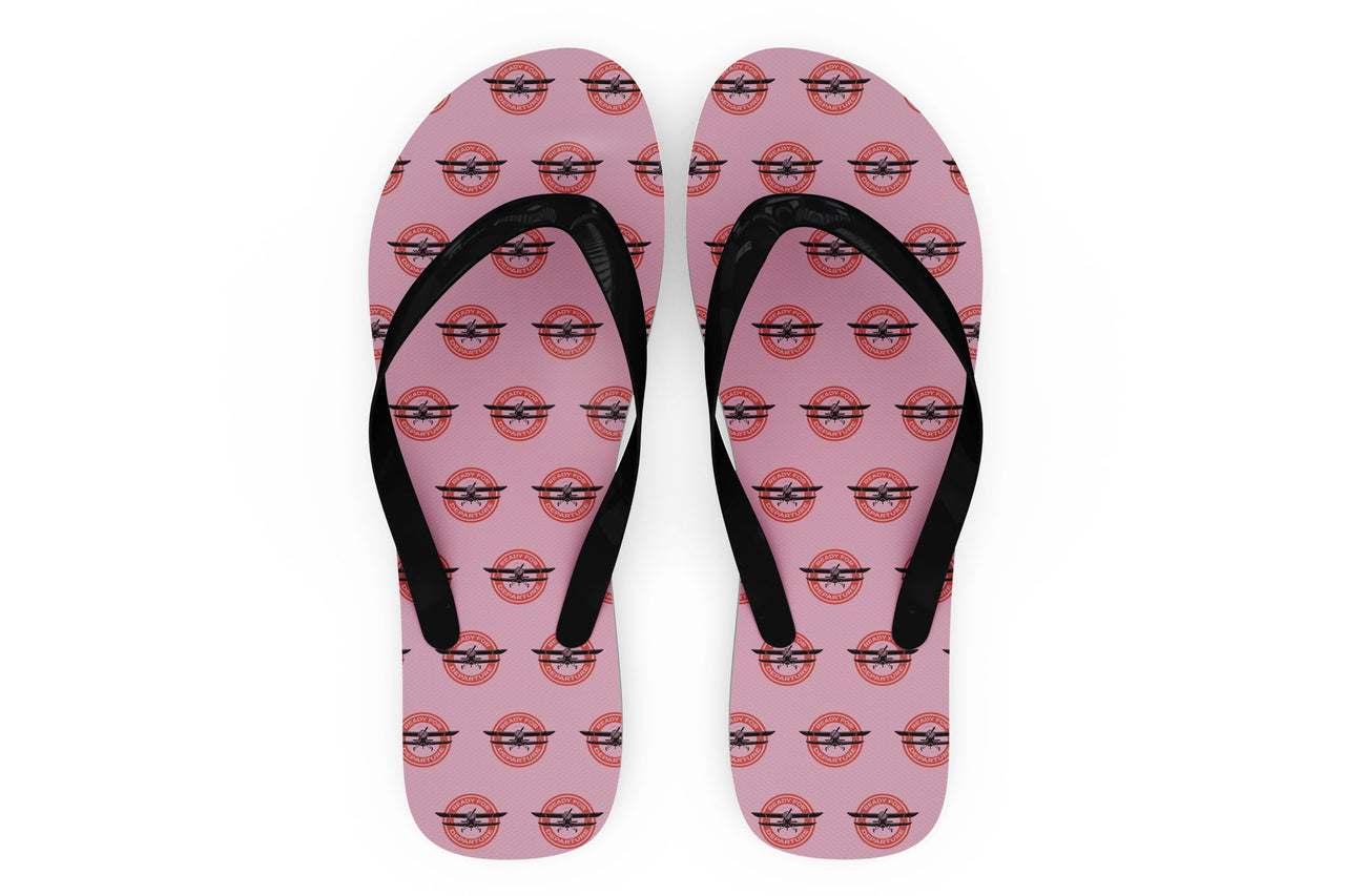 Ready for Departure Designed Slippers (Flip Flops)