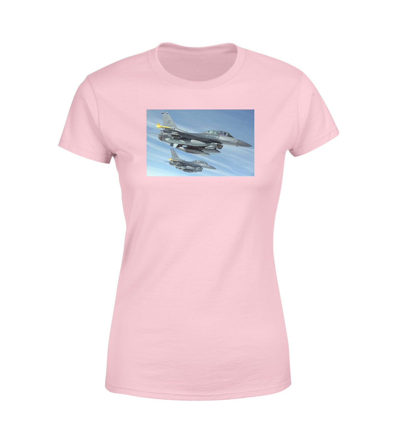 Two Fighter Jets  Designed Women T-Shirts