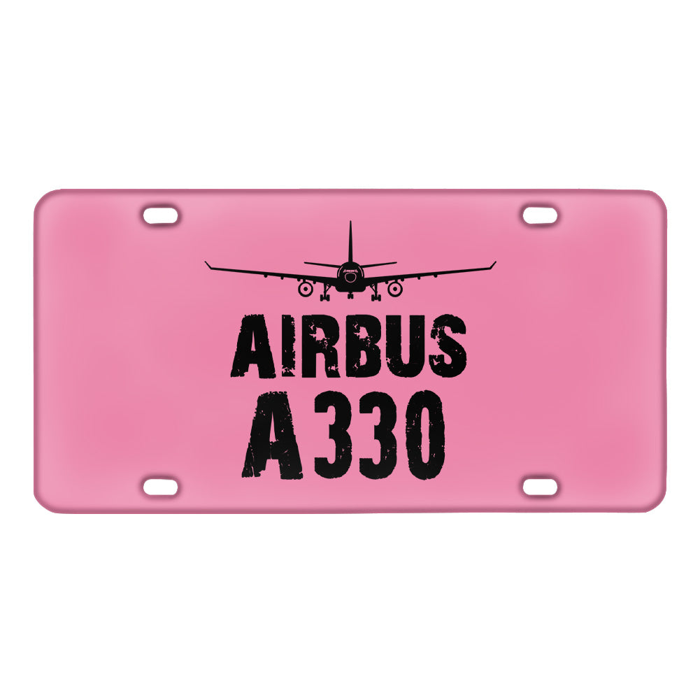 Airbus A330 & Plane Designed Metal (License) Plates