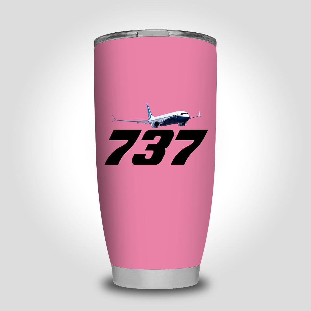 Super Boeing 737-800 Designed Tumbler Travel Mugs