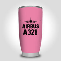 Thumbnail for Airbus A321 & Plane Designed Tumbler Travel Mugs