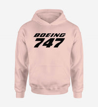 Thumbnail for Boeing 747 & Text Designed Hoodies
