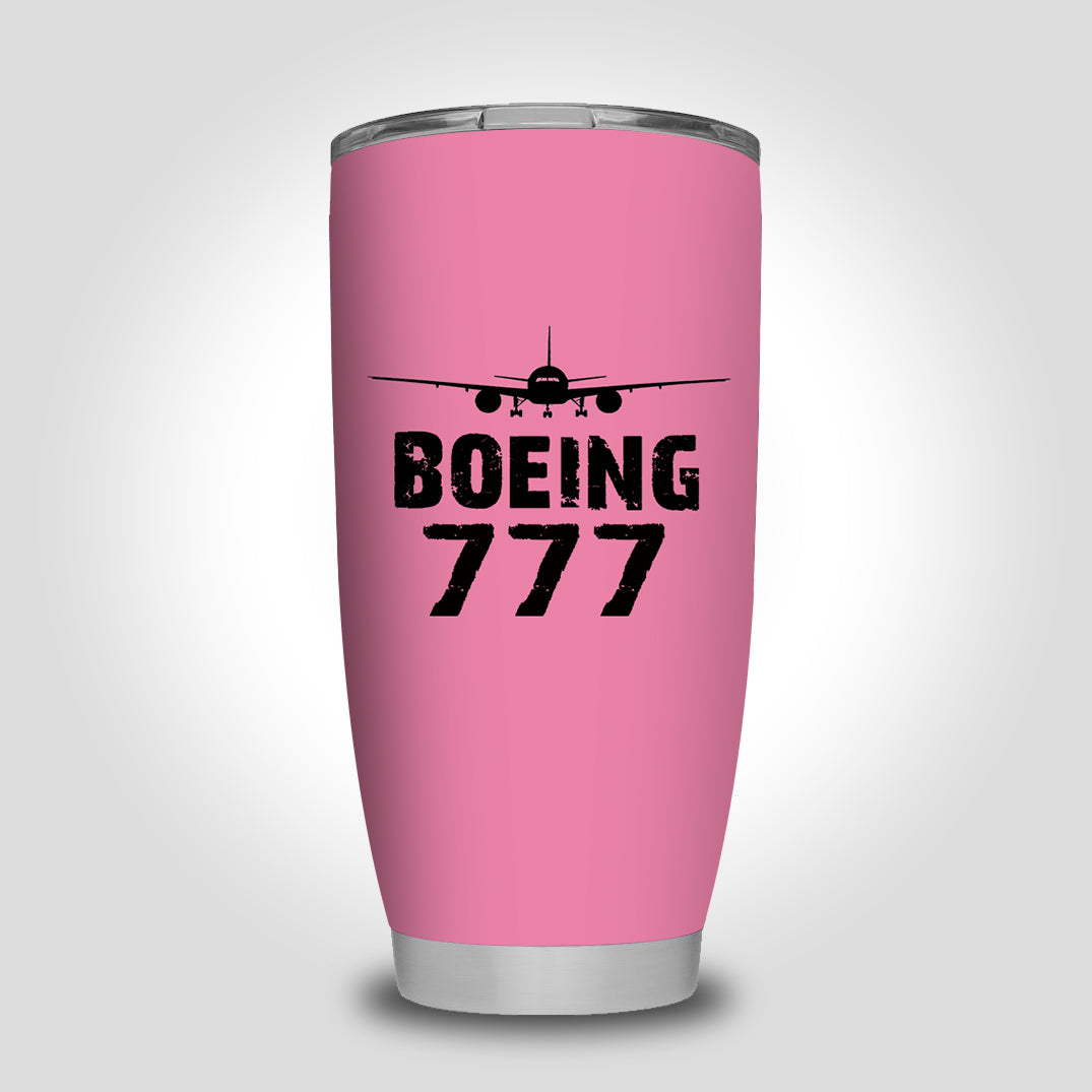 Boeing 777 & Plane Designed Tumbler Travel Mugs