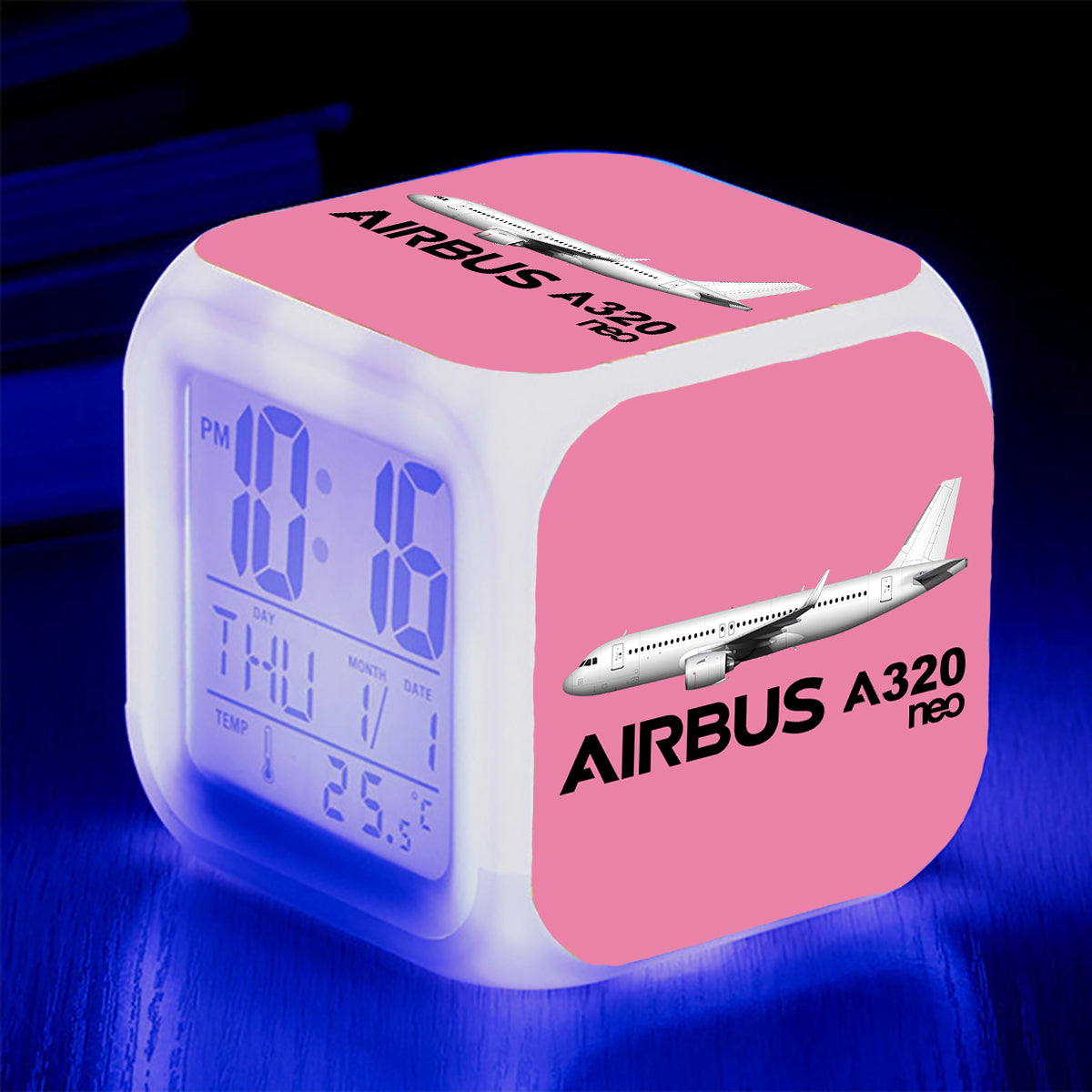 The Airbus A320Neo Designed "7 Colour" Digital Alarm Clock