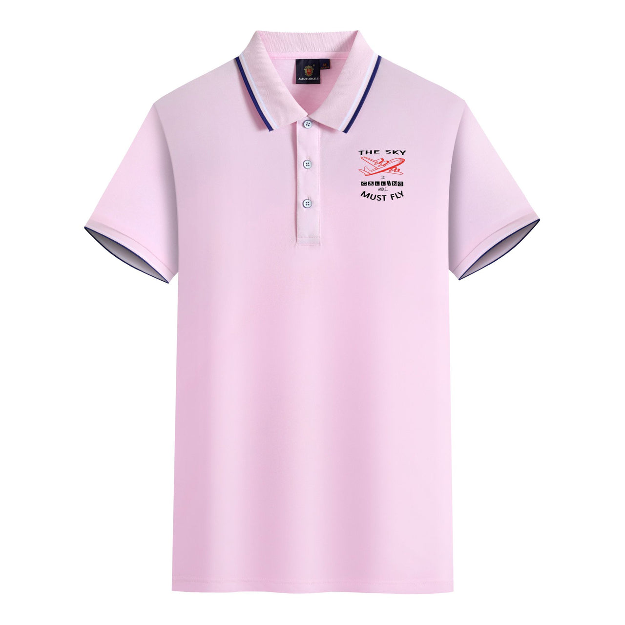 The Sky is Calling and I Must Fly Designed Stylish Polo T-Shirts