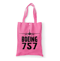 Thumbnail for Boeing 757 & Plane Designed Tote Bags