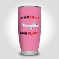 Thumbnail for Let Your Dreams Take Flight Designed Tumbler Travel Mugs