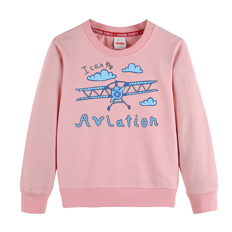 I Can Fly & Aviation Designed "CHILDREN" Sweatshirts