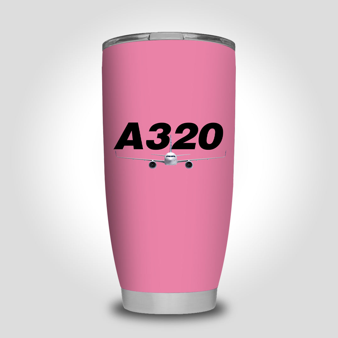 Super Airbus A320 Designed Tumbler Travel Mugs