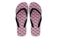 Thumbnail for Airbus A340 & Text Designed Slippers (Flip Flops)