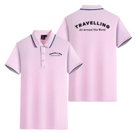 Thumbnail for Travelling All Around The World Designed Stylish Polo T-Shirts (Double-Side)