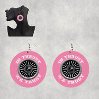 Thumbnail for In Thrust We Trust (Vol 2) Designed Wooden Drop Earrings