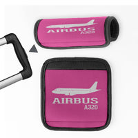 Thumbnail for Airbus A320 Printed Designed Neoprene Luggage Handle Covers