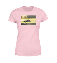 Thumbnail for Departing Jet Aircraft Designed Women T-Shirts