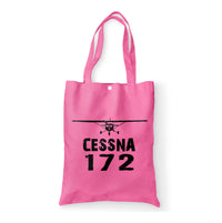 Thumbnail for Cessna 172 & Plane Designed Tote Bags
