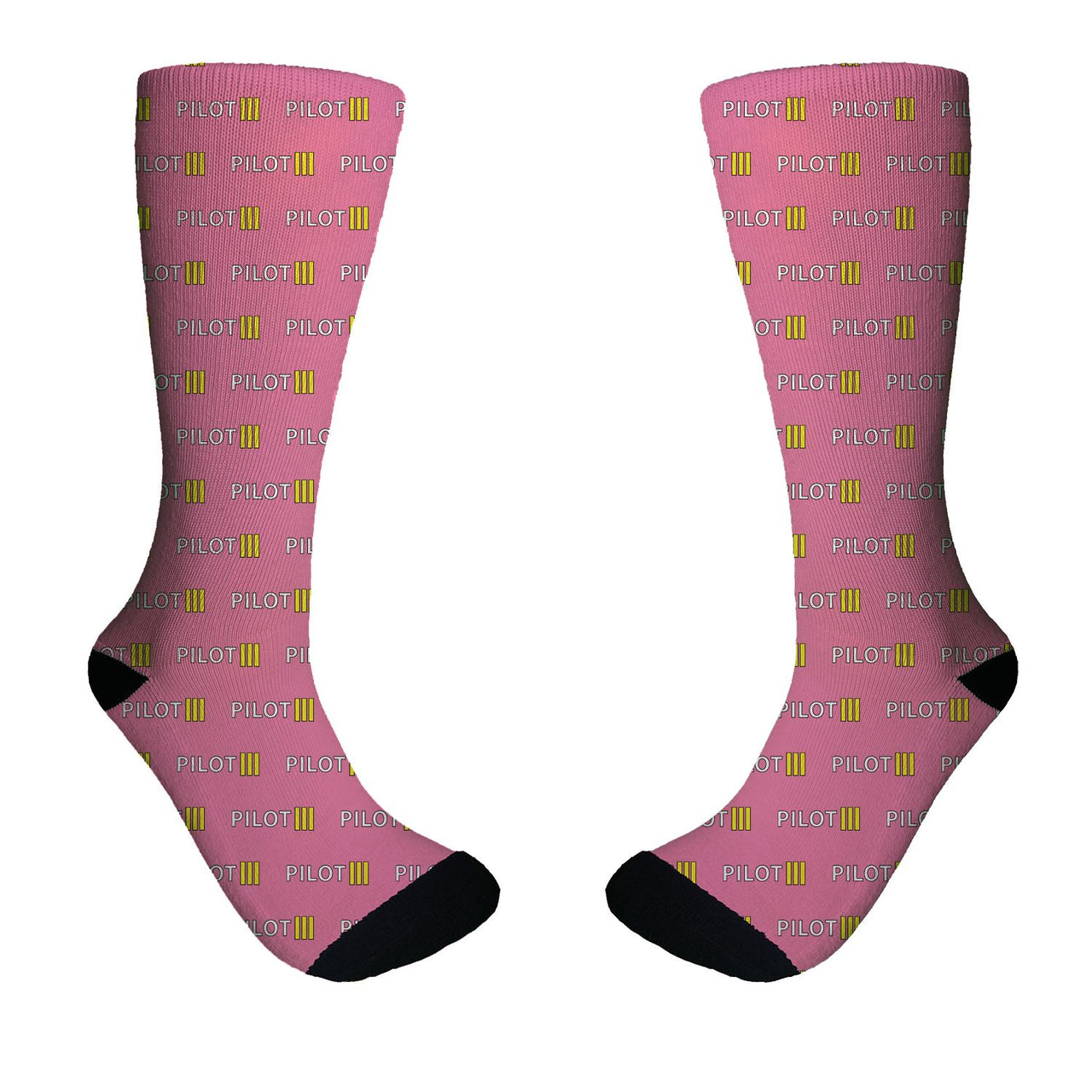 Pilot & Stripes (3 Lines) Designed Socks