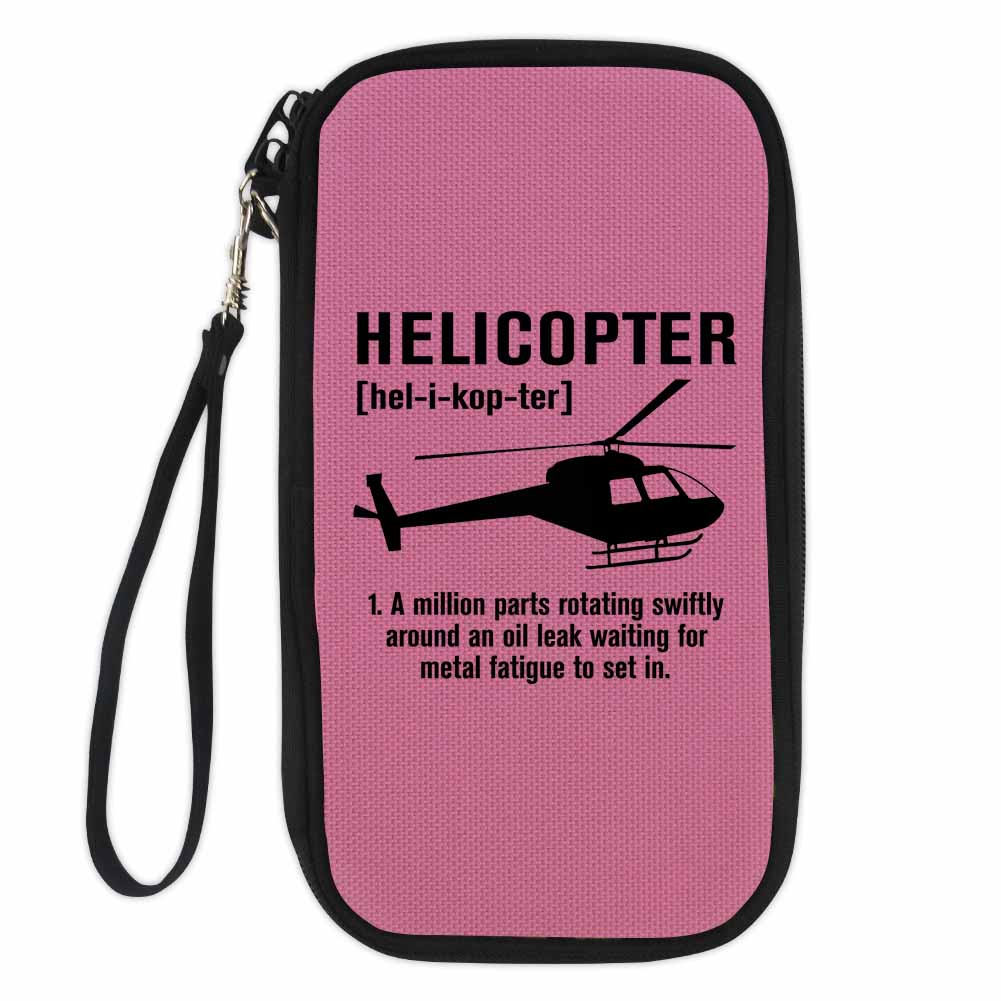 Helicopter [Noun] Designed Travel Cases & Wallets