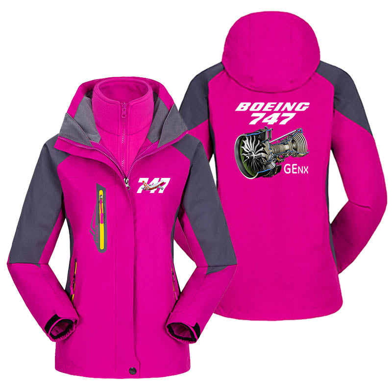 Boeing 747 & GENX Engine Designed Thick "WOMEN" Skiing Jackets