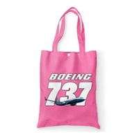 Thumbnail for Super Boeing 737+Text Designed Tote Bags