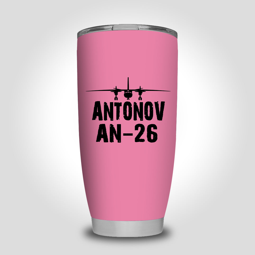 Antonov AN-26 & Plane Designed Tumbler Travel Mugs