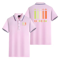 Thumbnail for Colourful Cabin Crew Designed Stylish Polo T-Shirts (Double-Side)